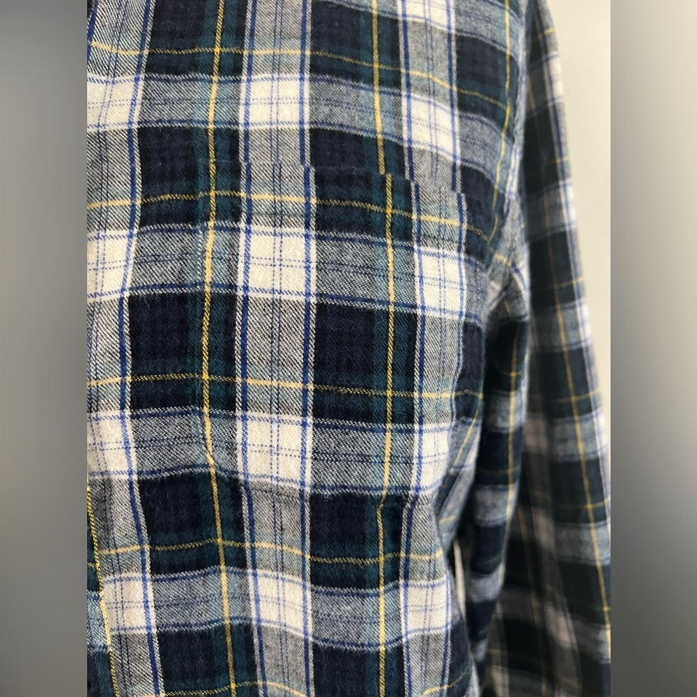 LL Bean Flannel Plaid Womens Shirt Size M - Picture 3 of 8